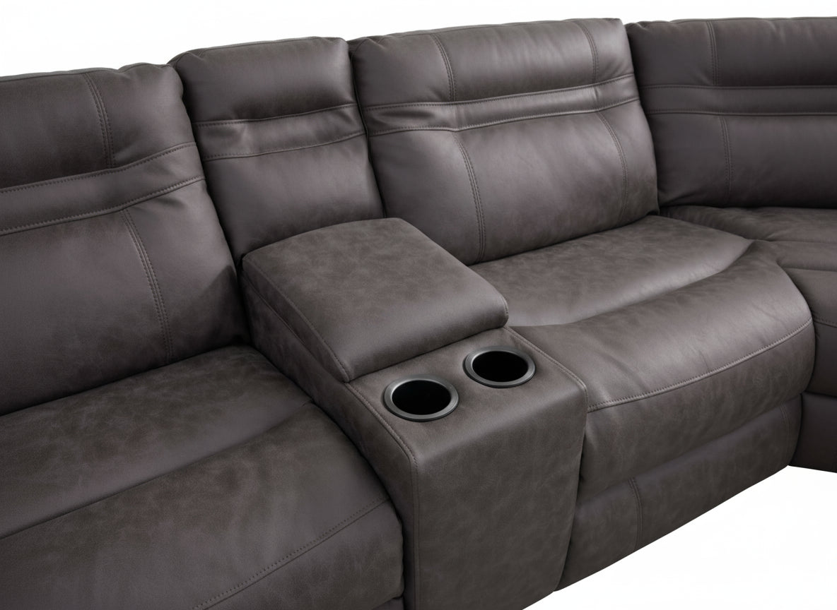 Florence Grey Power Reclining Corner Sofa