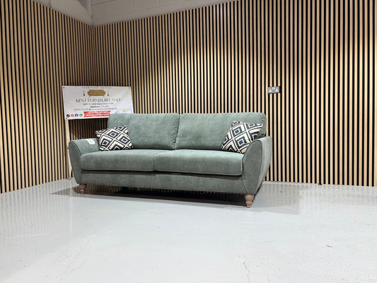 Oak Furnitureland Milner 3 Seater Graphite