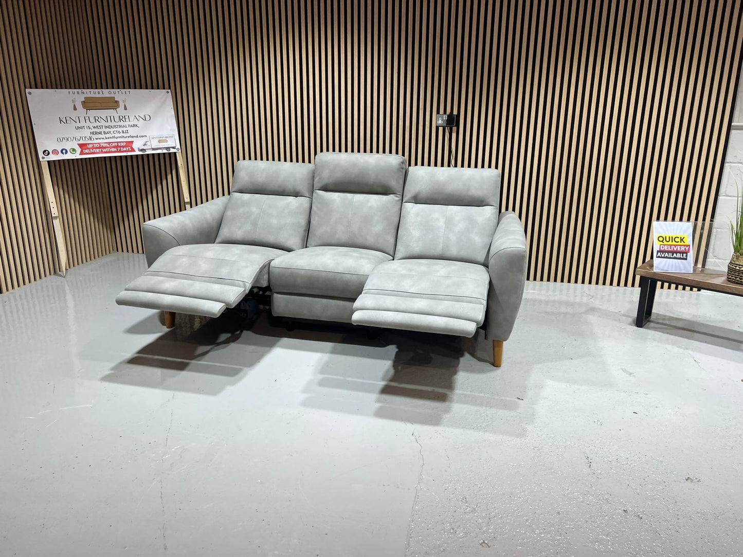Oak Furnitureland Dylan 3 Seater Power Reclining Sofa