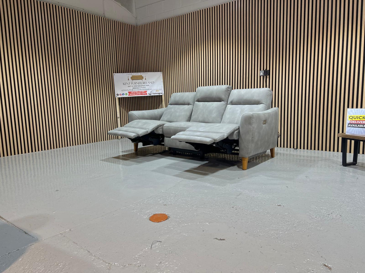 Oak Furnitureland Dylan 3 Seater Power Reclining Sofa