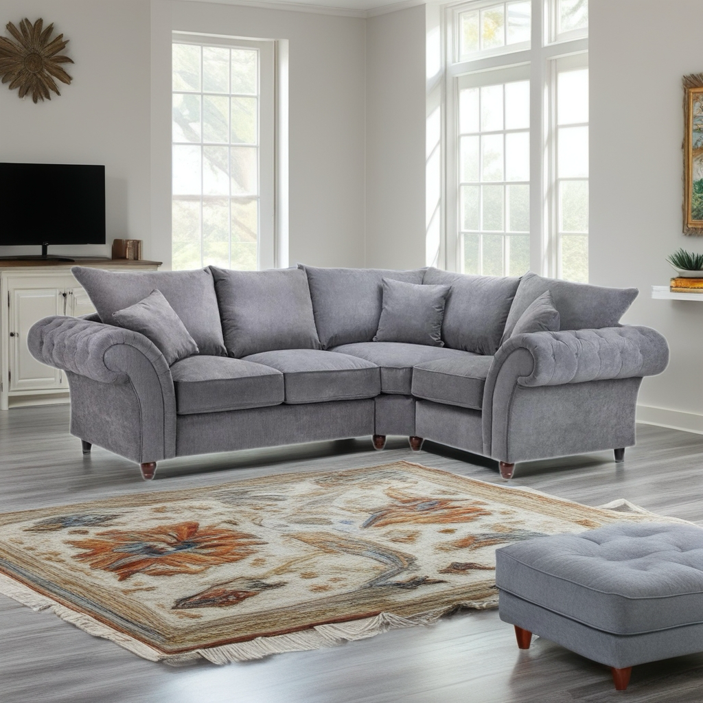 Blakely Corner Sofa in Stone