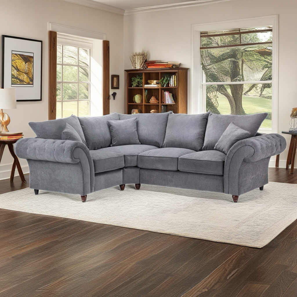 Blakely Corner Sofa in Stone