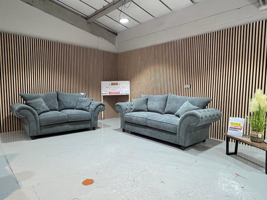 Blakely 3 and 2 Seater Set in Grey