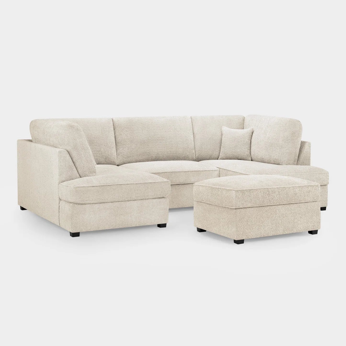 Hudson U Sofa Boucle (Beige)
