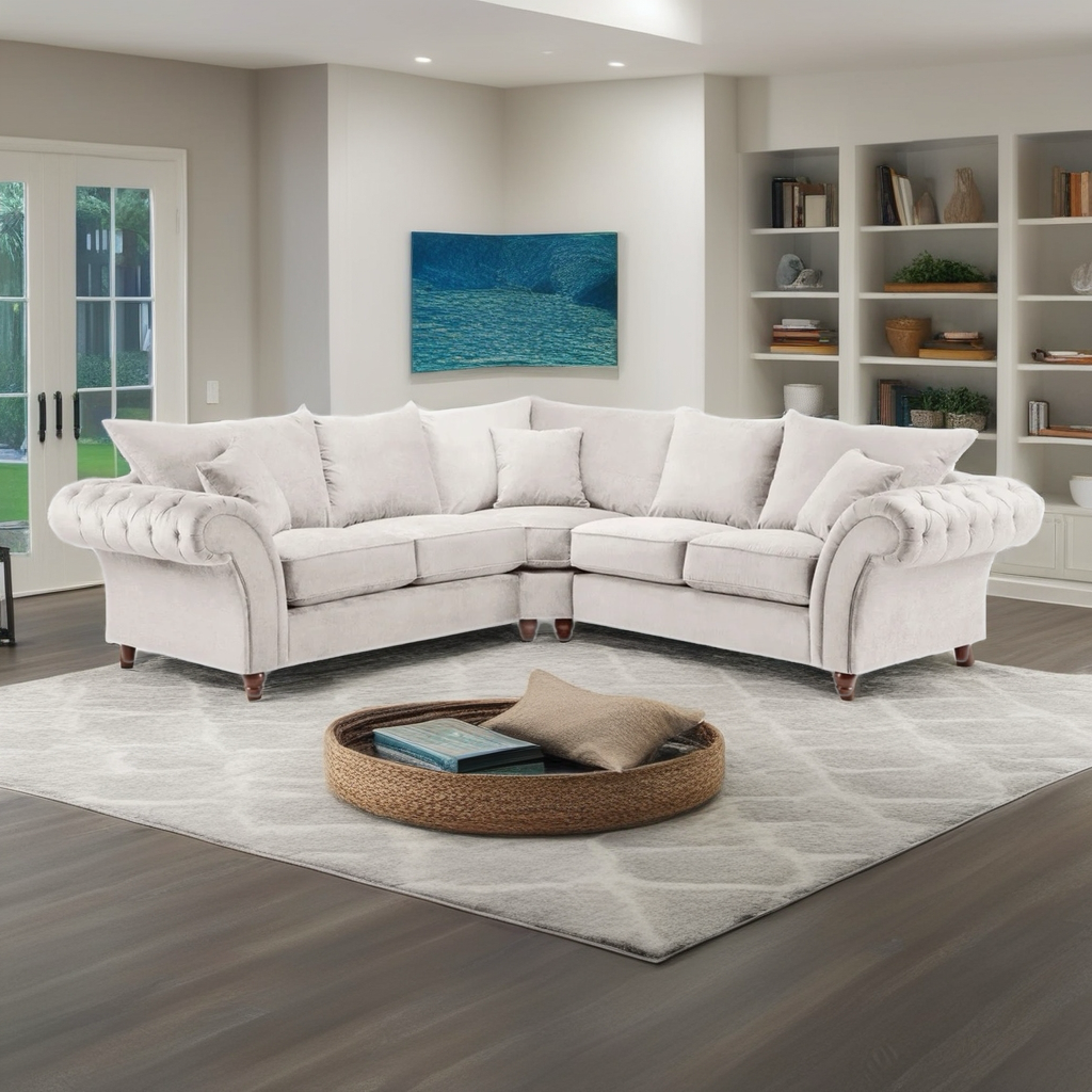 Blakely Corner Sofa in Stone