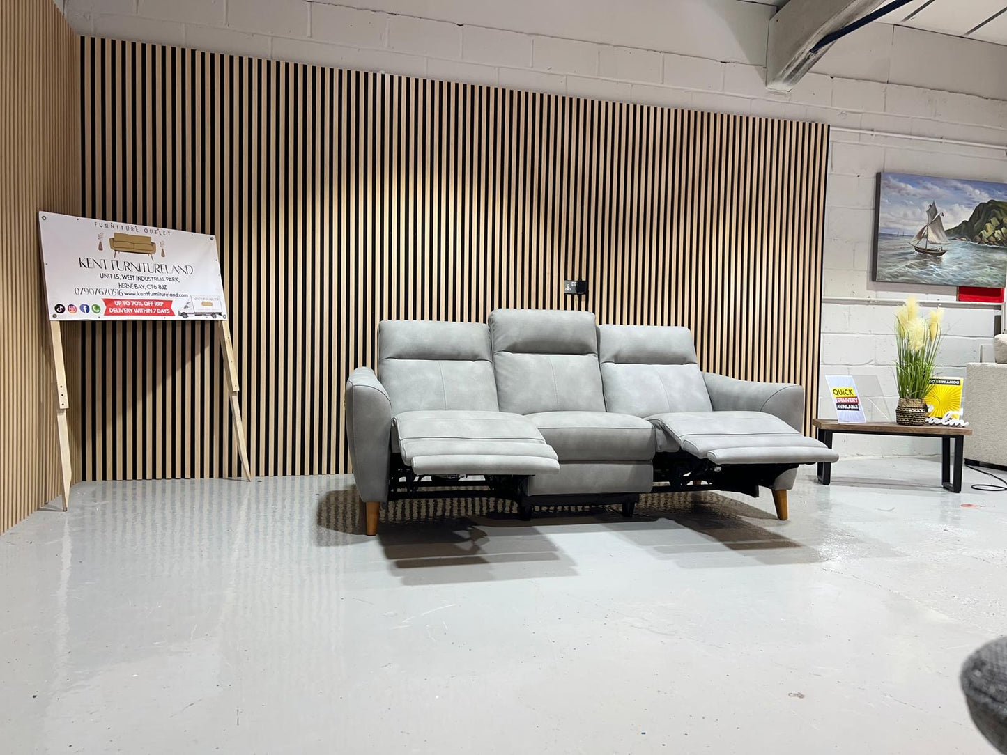 Oak Furnitureland Dylan 3 Seater Power Reclining Sofa