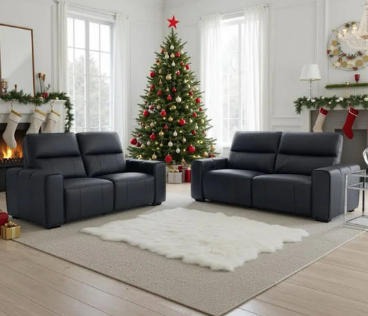 Caden Genuine Leather 3 Plus 2 Seater Sofa Set