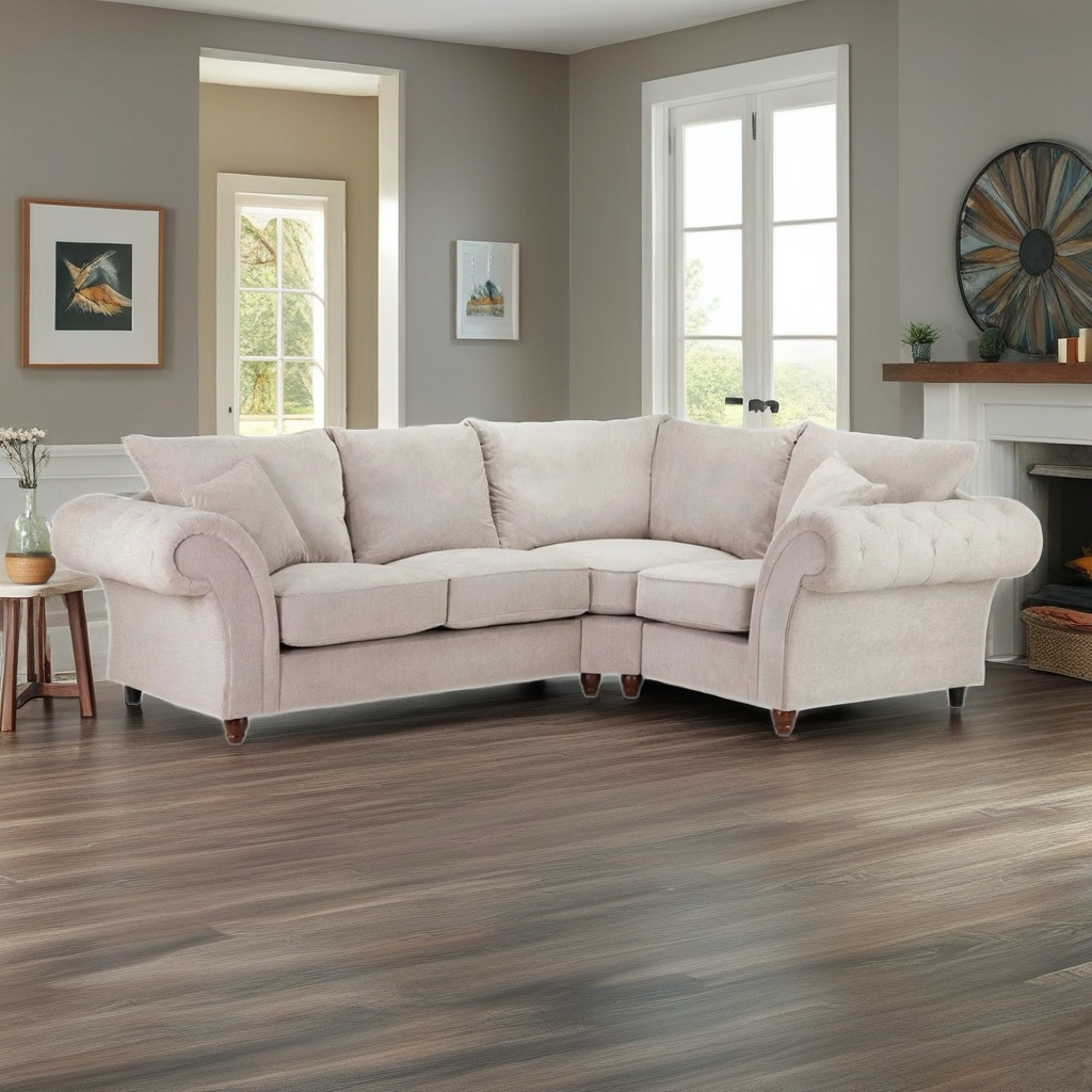 Blakely Corner Sofa in Stone