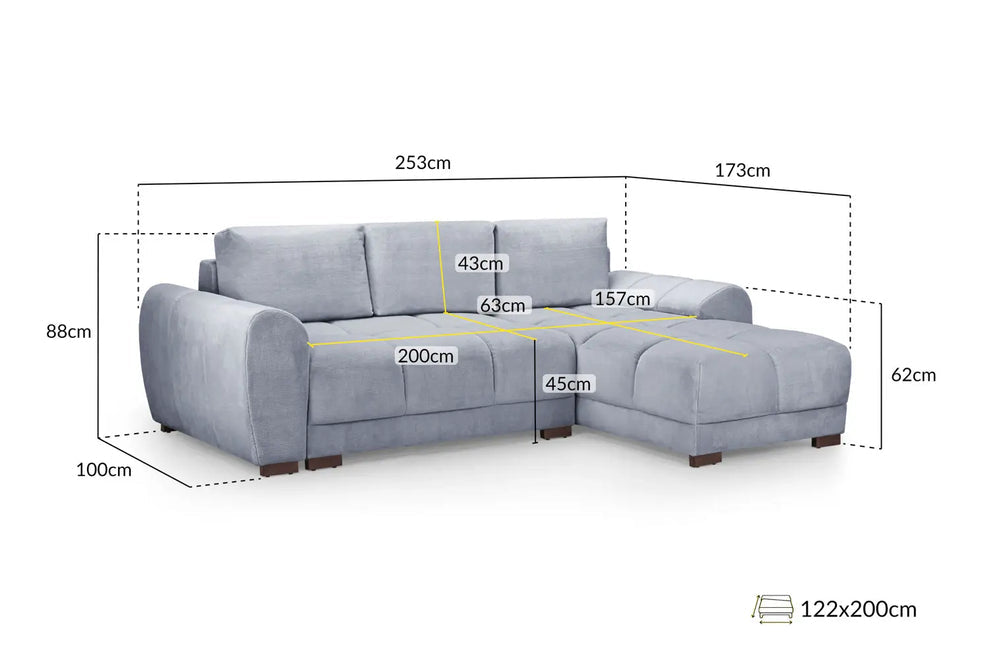 Liliana Sofa Bed Grey