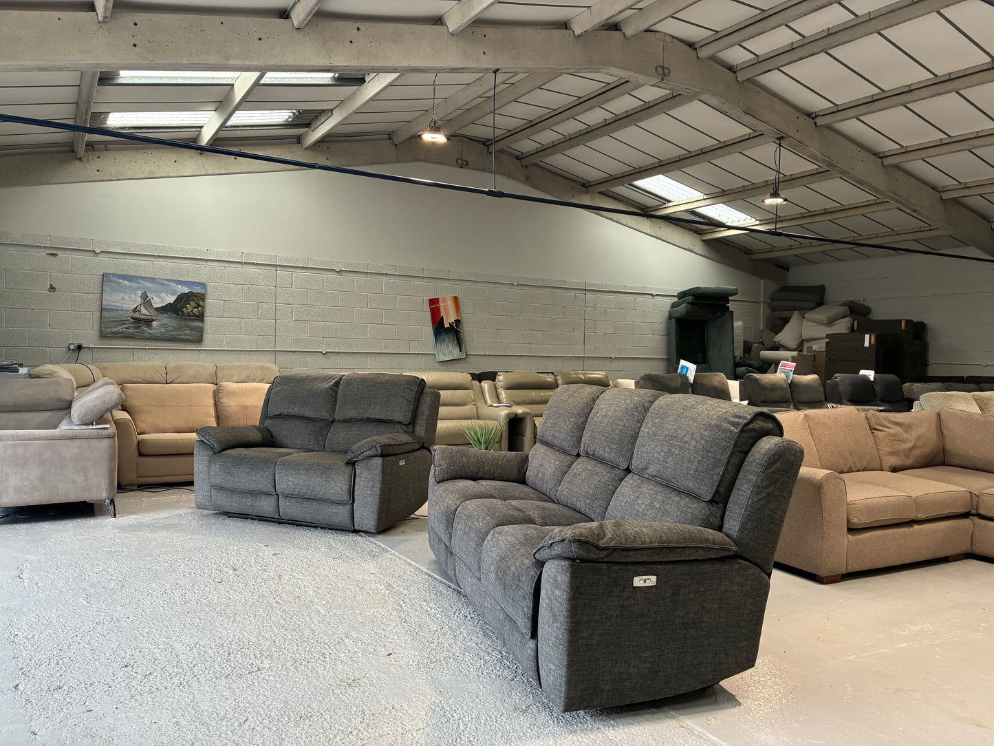 Brand New Oak Furnitureland Goodwood 2 and 3 Seater Recliner Set
